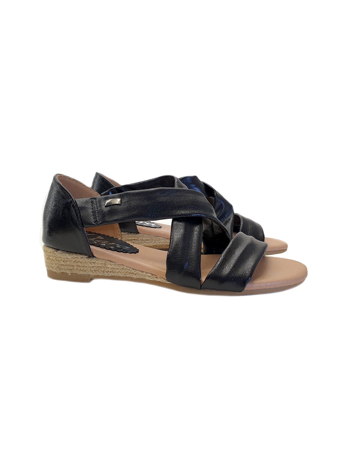 WOMAN'S SANDALS WITH FAUX LEATHER BAND