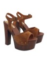 BROWN CLOGS LEATHER SHIPPING WITH DHL EXPRESS