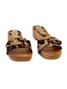LEOPARD LEATHER SWEDISH CLOGS IN WOOD