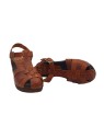 CLOGS BROWN COLOURED IN LEATHER HEEL 7