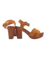 WOMAN SANDALS WITH OPEN TOE AND CROSSED BANDS HEEL 9 CM