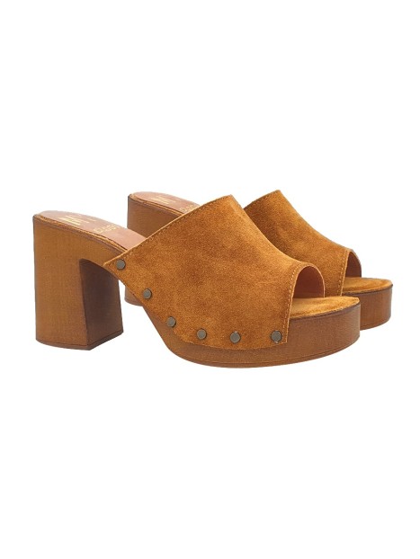 CLOGS WITH LEATHER BAND LEATHER