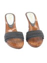 CLOGS WITH GRAY BAND AND HEEL 9
