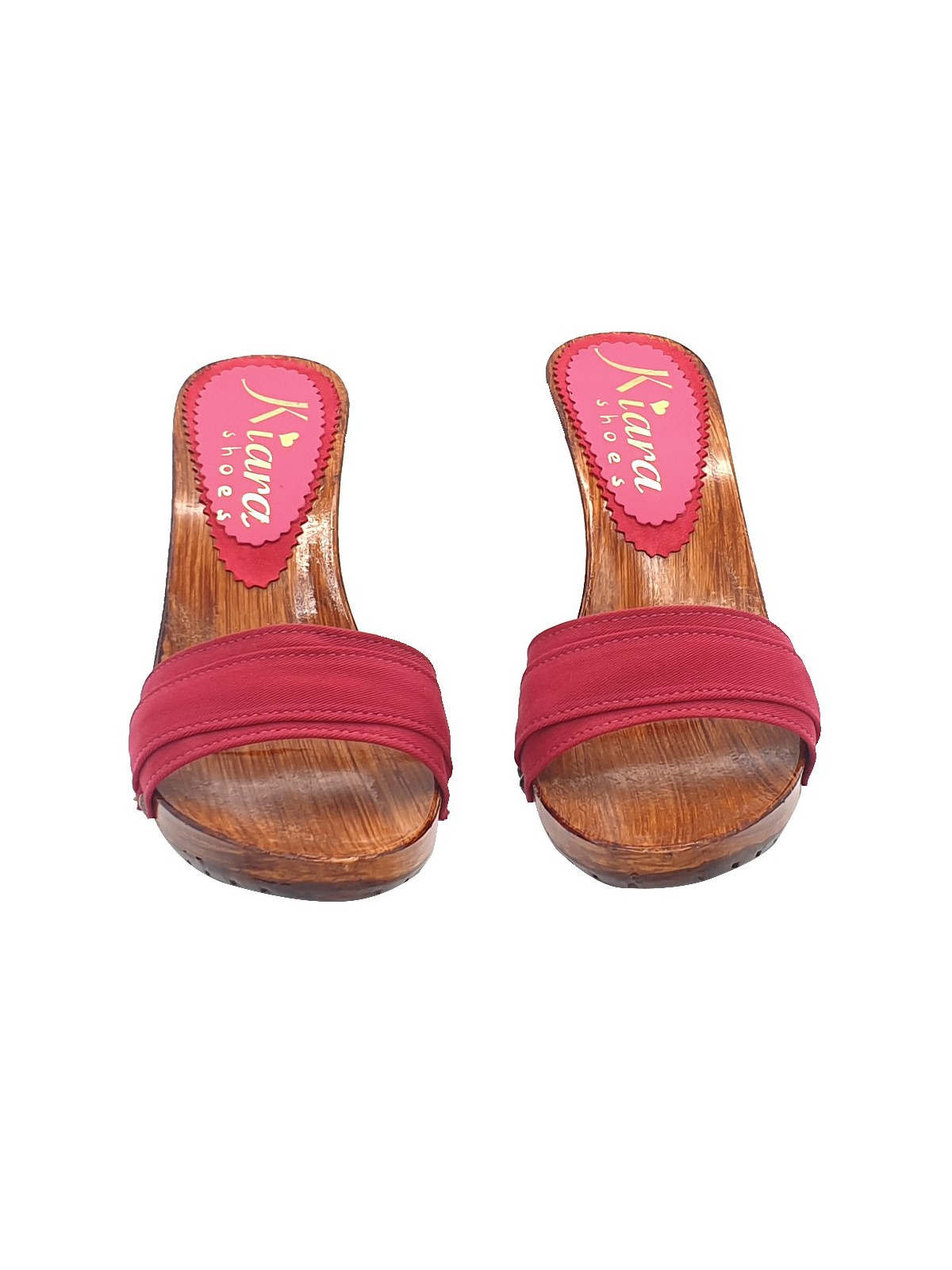 CLOGS WITH DOUBLE BAND AMARANTH