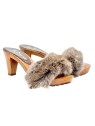 CLOGS WITH FUR AND HEEL 8