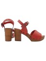 RED SANDALS WITH STRAP AND HEEL 8,5