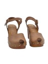 SWEDISH SANDALS TAUPE OPEN TOE