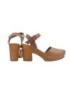 SWEDISH SANDALS TAUPE OPEN TOE