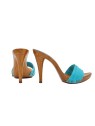 CLOGS COLOR TURQUOISE HEEL 12