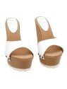 COMFORTABLE ROPE WHITE WEDGES