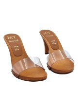 COMFORTABLE CLOGS WITH TRANSPARENT BAND
