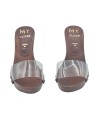 TRANSPARENT CLOGS WITH COMFORTABLE HEEL