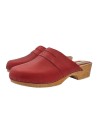 RED CLOGS WITH 5 CM HEEL